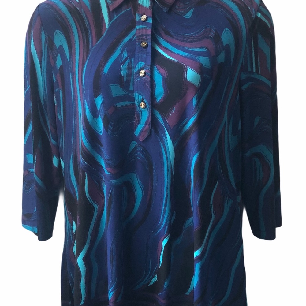 Dana Buchman Long Sleeve Button Up XL